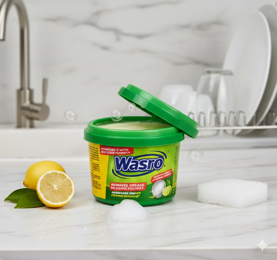 Wasro Dishwash Tub 350g with free scrubber