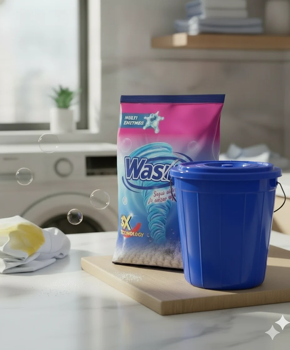 Wasro Detergent Powder 4kg with free drum or basket